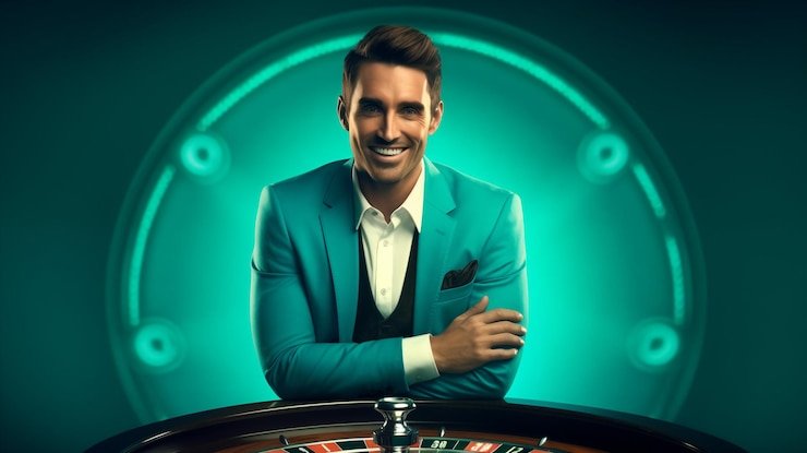 Dealer langsung di studio Evolution Gaming pagcor yang dilengkapi dengan peralatan produksi profesional dan tampilan kamera multi-sudut